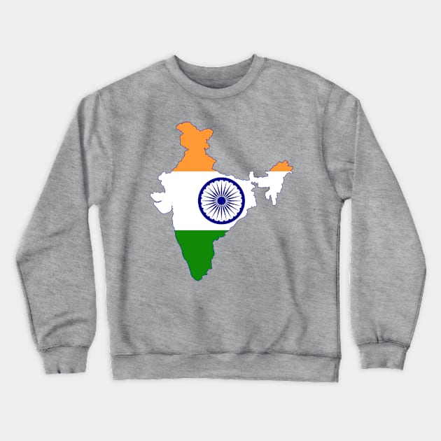 India Map Crewneck Sweatshirt by Historia